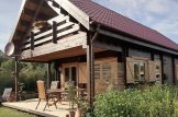 Log Cabin House AURA (44+44 mm + Insulation), 100 m² With 35 m² Terrace customer 2