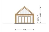 Log Cabin AGATA S With Loft (44 mm + Cladding), 39 m² specification 3