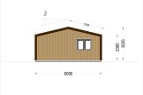 Granny Annexe SELENE S (44 mm + Cladding), 10.2x6.2 m (34'x20'), 63 m² specification 3
