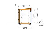 Garden Office Pod PREMIUM (Insulated PLUS, 34 mm + Cladding), 3x2 m (10' x 6'6"), 6 m² specification 6