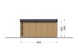 Outdoor Sauna SERENE (34 mm + Cladding), 5.3x2.5 m, 5 m² specification 3