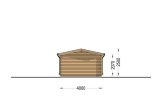 Single Wooden Garage CLASSIC (34 mm), 4x6 m (13'x20'), 24 m² specification 4