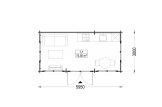Garden Room OAK (34 mm), 6x3 m (20'x10'), 18 m² specification 1