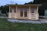 Log Cabin ROYAL (44 mm), 5x5 m (16'x17'), 25 m² customer 3