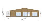 Log Cabin House RIVIERA S (44+44 mm), 130 m² specification 2