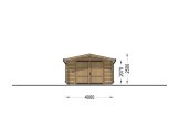 Single Wooden Garage CLASSIC (34 mm), 4x6 m (13'x20'), 24 m² specification 2