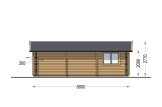 Double Wooden Garage CLASSIC DUO (44 mm), 6x8 m (20'x26'), 48 m² specification 5
