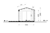 Garden Cabin EMMY S (34 mm + Cladding), 4x3 m, 12 m² specification 6