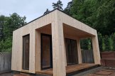 Outdoor Sauna With Changing Room DELLA (34 mm + Cladding), 4,6 x 2,1 m, 7,2 m², Terrace 6,7 m² customer 3
