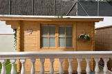 Garden Log Cabin DREUX (44 mm), 4m x 3m (13'x10'), 12 m² customer 3