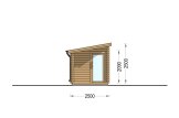 Outdoor Sauna VIGOR (44 mm), 3.3x2.5 m, 4.85 m² specification 3