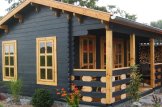 Log Cabin ROYAL (44+44 mm + Insulation), 5x5 m (16'x17'), 25 m² customer 1