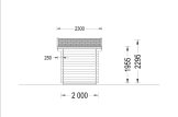 Garden Log Cabin CUBE (28 mm), 2x2 m (7'x7'), 4 m² specification 3