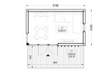 Garden Room PREMIUM (34 mm + Cladding), 5x3 m (17’x10’), 13 m² specification 1
