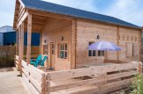 Log Cabin ANGERS (34+34 mm), 36 m² + 19 m² Terrace customer 2