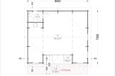 Garden Studio MILA (44 mm), 8x7 m (26'x23'), 56 m² specification 1