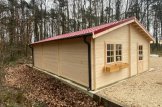 Triple Wooden Garage TRIO (44 mm), 9x6 m (30'x20'), 54 m² customer 2