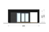 Garden room INES PLUS with terrace (Insulated, 34 + cladding), 6x3 m (20'x10'), 18 m² specification 2