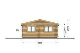 Triple Wooden Garage TRIO (44 mm), 9x6 m (30'x20'), 54 m² specification 4