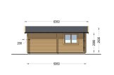 Single Wooden Garage CLASSIC S (44 mm), 5x6 m (16'x20'), 30 m² specification 5