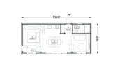 Granny Annexe PREMIUM S (Insulated, 34 mm + Cladding), 10.5x4.5 m (35'x15'), 47 m² specification 1