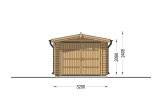 Single Wooden Garage CLASSIC (34 mm), 3.2x5.2 m (11'x17'), 16 m² specification 2