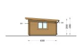 Log Cabin With A Flat Roof DREUX (44 mm), 5x4 m (16'x13'), 20 m² specification 5
