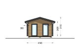 Granny Annexe DIANA Classic M (Insulated, 34 mm + Cladding), 7.5x4.2 m (25'x14'), 26 m² specification 3