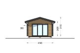 Granny Annexe DIANA Classic M (Insulated, 34 mm + Cladding), 7.5x4.2 m (25'x14'), 26 m² specification 5