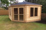 Garden Log Cabin KIM (44 mm), 5x3 m (16'x10'), 15 m² customer 2