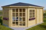 Garden Log Cabin KIM (44 mm), 5x3 m (16'x10'), 15 m² customer 1