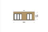Granny Annexe PREMIUM (Insulated, 34 mm + Cladding), 6.5x4.5 m (20'x16'), 30 m² specification 2