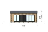 Granny Annexe DIANA Modern M (Insulated, 34 mm + Cladding), 7.5x4.2 m (25'x14'), 26 m² specification 2