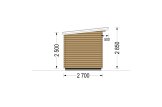 Garden Log Cabin MALTA S (44 mm), 5x3 m (16'x10'), 12 m² specification 3