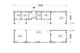 Granny Annexe NICOLE M (44 mm + Cladding), 12.7x6.2 m (42'x20'), 68 m² specification 2