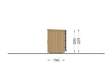 Outdoor Sauna OKO (34 mm + Cladding), 2.3x1.6 m, 2.7 m² specification 5