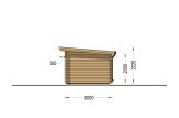 Garden Log Cabin MALTA (34 mm), 3x3 m (10'x10'), 9 m² specification 5