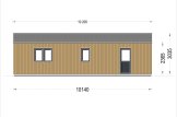 Granny Annexe SELENE S (44 mm + Cladding), 10.2x6.2 m (34'x20'), 63 m² specification 4