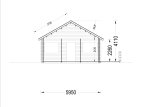 Log Cabin ANGERS S (34+34 mm), 36 m² + 19 m² Terrace specification 8