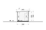 Single Wooden Carport MODERN With A Shed 8x3 m (26’x10’) specification 6
