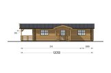 Log Cabin DONNA S (44+44 mm), 63 m² With 11.5 m² Terrace specification 5