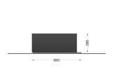 Garden Pod BRETA S (44 mm), 3x6 m (10'x20'), 18 m² specification 3