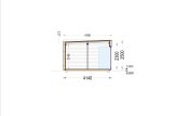 Granny Annexe PREMIUM (Insulated, 34 mm + Cladding), 7.5x4 m (25'x13'), 30 m² specification 6