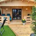 Customer Story: Anthony & Rebecca and their Luxury Log Cabin with Wood Fired Hot Tub in Chwilog, Wales