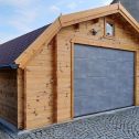 The Gerlach family and their wooden garage project in Oppach, Germany