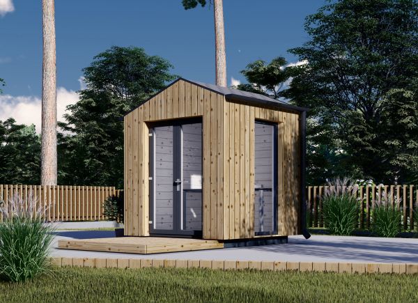Garden Office Pod TONIA (34 mm + Cladding), 2x2 m (6'6" x 6'6"), 4 m² avp.ui.product_images.thumbnail 1