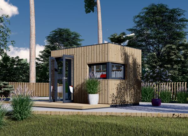 Garden Office Pod PREMIUM L (34 mm + Cladding), 3x2 m (10' x 6'6"), 6 m² avp.ui.product_images.thumbnail 1
