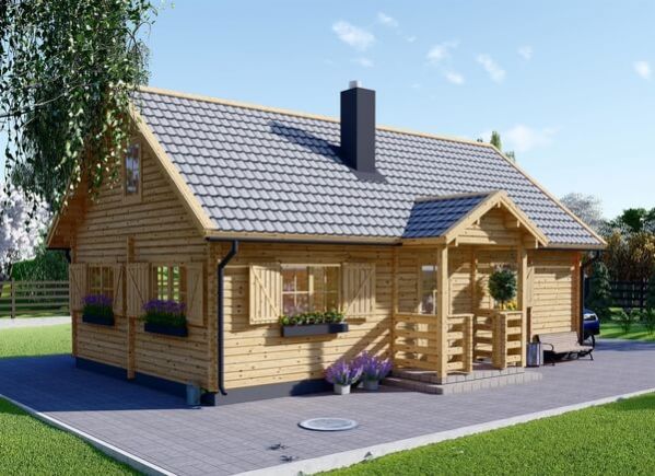 Log Cabin House EMMA (66 mm), 70 m² avp.ui.product_images.thumbnail 1