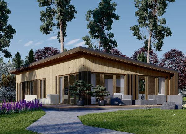 Log Cabin House ZOE (44 mm + Cladding), 96 m² avp.ui.product_images.thumbnail 1