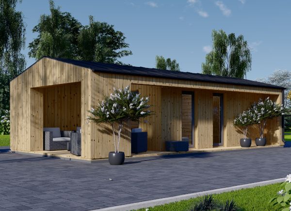 Garden Room Studio ANNA Modern (34 mm + Cladding + Insulation), 20 m² + 16 m² Terrace avp.ui.product_images.thumbnail 1